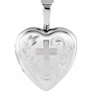 Sterling Silver Heart Locket with Cross-650224:603:P-ST-WBC