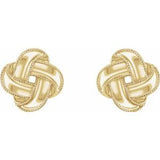 14K Yellow Knot Earrings-652805:60001:P-ST-WBC