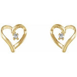 14K Yellow .04 CTW Diamond Heart Earrings-60856:2622850:P-ST-WBC