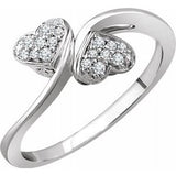 10K White 1/10 CTW Diamond Heart Promise Ring -652981:60001:P-ST-WBC