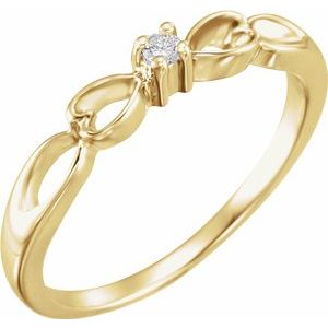 14K Yellow .03 CT Diamond Heart Ring-60359:208867:P-ST-WBC