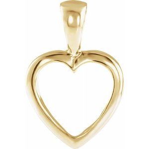 Heart Pendant-81732:247414:P-ST-WBC