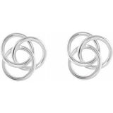 14K White Knot Earrings-2827:2724960:P-ST-WBC