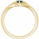 14K Yellow Alexandrite Youth Flower Ring-71944:616:P-ST-WBC