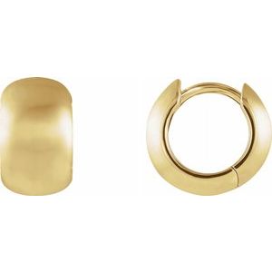 14K Yellow 11.5 mm Hinged Earrings-21643:234282:P-ST-WBC