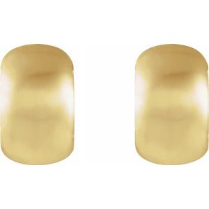 14K Yellow 11.5 mm Hinged Earrings-21643:234282:P-ST-WBC