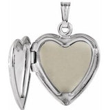 Sterling Silver 27x18.7 mm Mom Heart Locket with Rose-21845:241004:P-ST-WBC