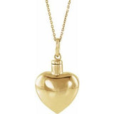 10K Yellow Heart Ash Holder 18" Necklace-R45393:6005:P-ST-WBC