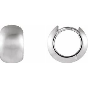 14K White 11.5 mm Hinged Earrings-21643:234281:P-ST-WBC