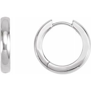 Platinum 17.5 mm Hinged Hoop Earrings-20007:27504550:P-ST-WBC