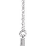Sterling Silver Sculptural-Inspired Bar 16-18" Necklace-86703:604:P-ST-WBC