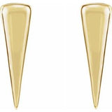14K Yellow 12x3.27 mm Triangle Earrings-86761:601:P-ST-WBC