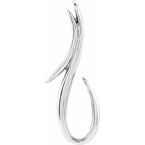 Sterling Silver Freeform 16-18" Necklace-86734:105:P-ST-WBC