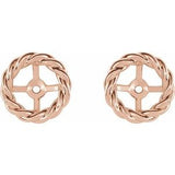 14K Rose Rope Earring Jackets     -86743:602:P-ST-WBC