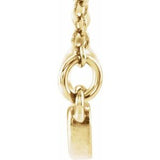 14K Yellow Heart Bar 16-18" Necklace  -86769:601:P-ST-WBC