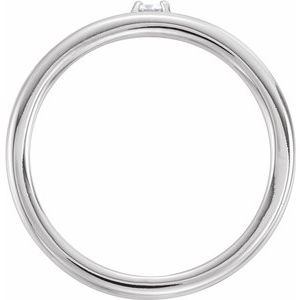 14K White 3 mm Round Forever One‚Ñ¢ Moissanite Ring -653354:601:P-ST-WBC