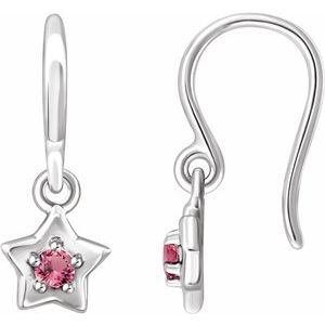 14K White 3 mm Round October Youth Star Birthstone Earrings-653420:626:P-ST-WBC