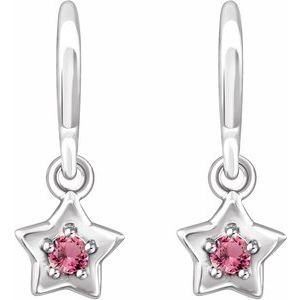 14K White 3 mm Round October Youth Star Birthstone Earrings-653420:626:P-ST-WBC