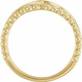 14K Yellow Negative Space Beaded V Ring      -51781:102:P-ST-WBC