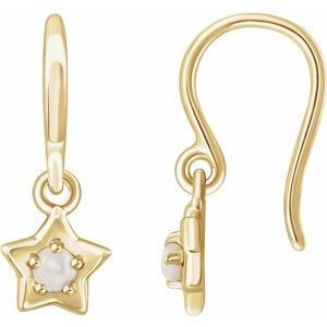 14K Yellow 3 mm Round June Youth Star Birthstone Earrings-653420:634:P-ST-WBC