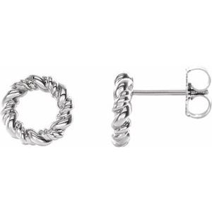 Sterling Silver 9.4 mm Circle Rope Earrings-86821:604:P-ST-WBC