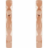 14K Rose Geometric Hoop Earrings  -86849:602:P-ST-WBC