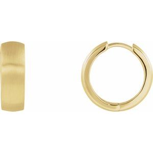 14K Yellow 17.5 mm Hinged Earrings-2999:10017:P-ST-WBC