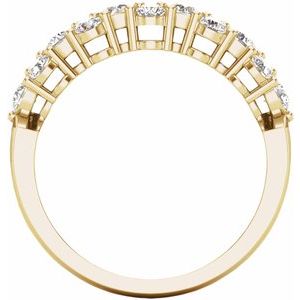 14K Yellow 1 CTW Diamond Anniversary Band-653561:600:P-ST-WBC