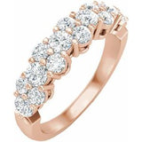 14K Rose 1 CTW Diamond Anniversary Band-653561:602:P-ST-WBC