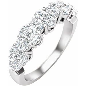 Platinum 1 CTW Diamond Anniversary Band-653561:603:P-ST-WBC