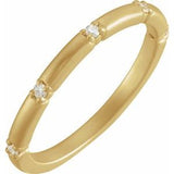 14K Yellow .07 CTW Diamond Five-Stone Anniversary Band -123948:601:P-ST-WBC