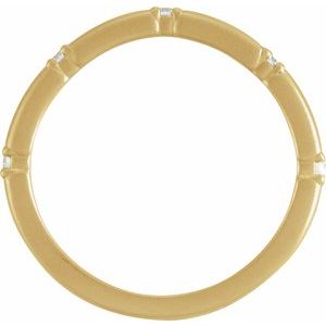 14K Yellow .07 CTW Diamond Five-Stone Anniversary Band -123948:601:P-ST-WBC