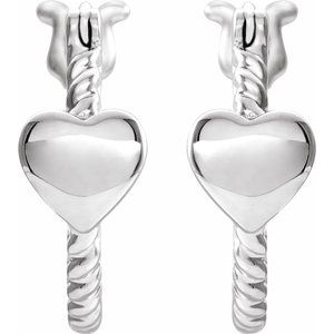 14K White 14 mm Heart Rope Hoop Earrings-653402:601:P-ST-WBC