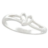 14K White Heart Ring-5624:71878:P-ST-WBC