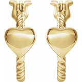 14K Yellow 14 mm Heart Rope Hoop Earrings-653402:600:P-ST-WBC
