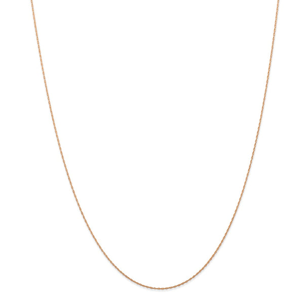 10K Rose Gold .5 mm Cable Rope Chain-WBC-10PEN324-18