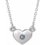 14K White Chatham¬Æ Created Alexandrite Heart 16" Necklace                  -86335:60024:P-ST-WBC