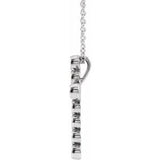 Platinum 1/4 CTW Diamond Cross 16-18" Necklace-R42379:703:P-ST-WBC