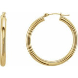 14K Yellow 30 mm Tube Hoop Earrings-20826:163875:P-ST-WBC