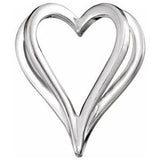 14K White Shadow Heart Slide Pendant-83001:304127:P-ST-WBC