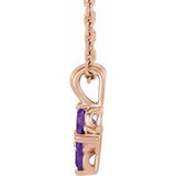 14K Rose Youth Amethyst 16-18" Necklace-86694:706:P-ST-WBC