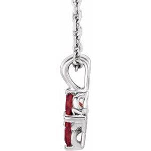 Platinum Youth Ruby 16-18" Necklace-86694:727:P-ST-WBC