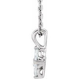 Platinum Youth White Sapphire 16-18" Necklace-86694:715:P-ST-WBC