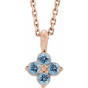 14K Rose Youth Aquamarine 16-18" Necklace-86694:710:P-ST-WBC