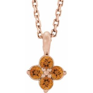 14K Rose Youth Citrine 16-18" Necklace-86694:742:P-ST-WBC