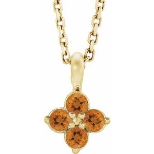 14K Yellow Youth Citrine 16-18" Necklace-86694:741:P-ST-WBC