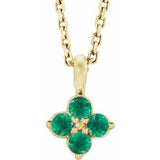 14K Yellow Youth Emerald 16-18" Necklace-86694:717:P-ST-WBC