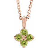 14K Rose Youth Peridot 16-18" Necklace-86694:730:P-ST-WBC