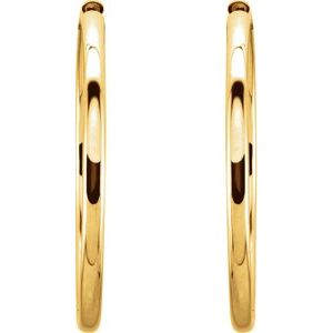 14K Yellow 34.2 mm Hinged Hoop Earrings-22071:10034:P-ST-WBC