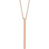 14K Rose Bar 16-18" Necklace-51517:60003:P-ST-WBC